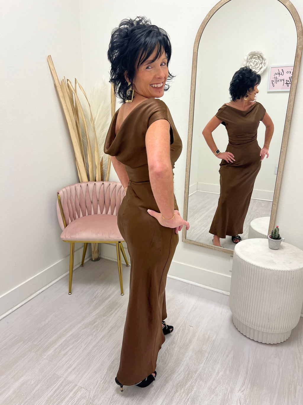 Boat Neck Maxi Dress