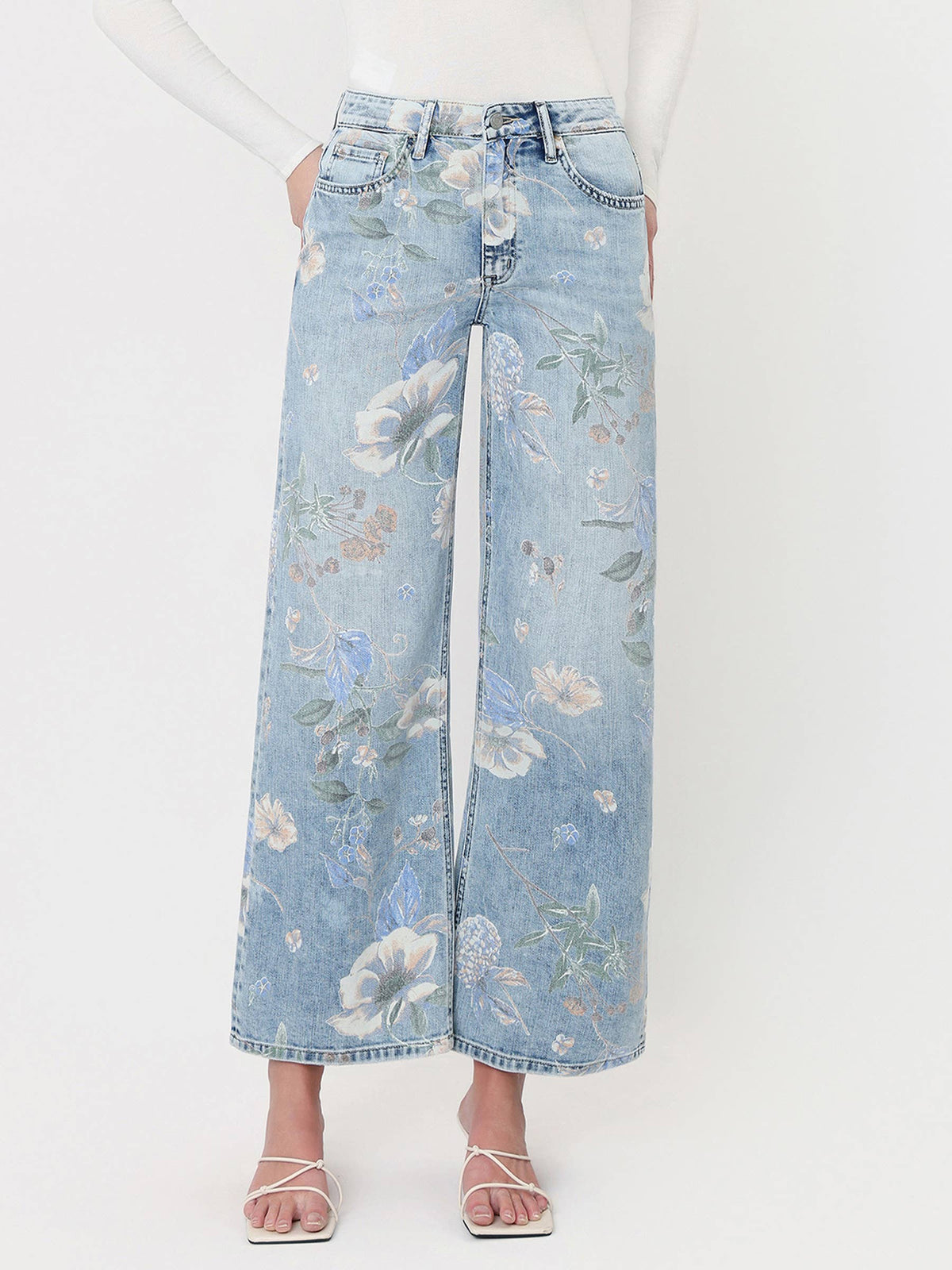 Floral Denim High Rise