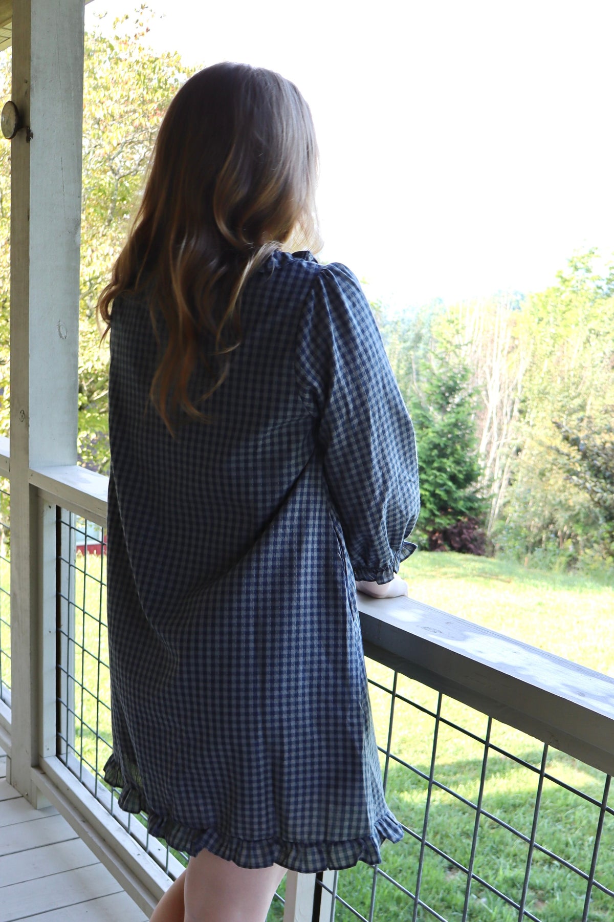 Gingham Ruffle Dress