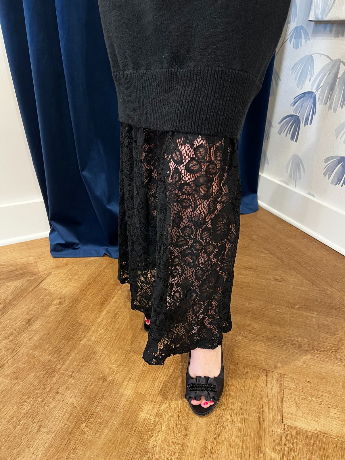 Sweater & Lace Dress
