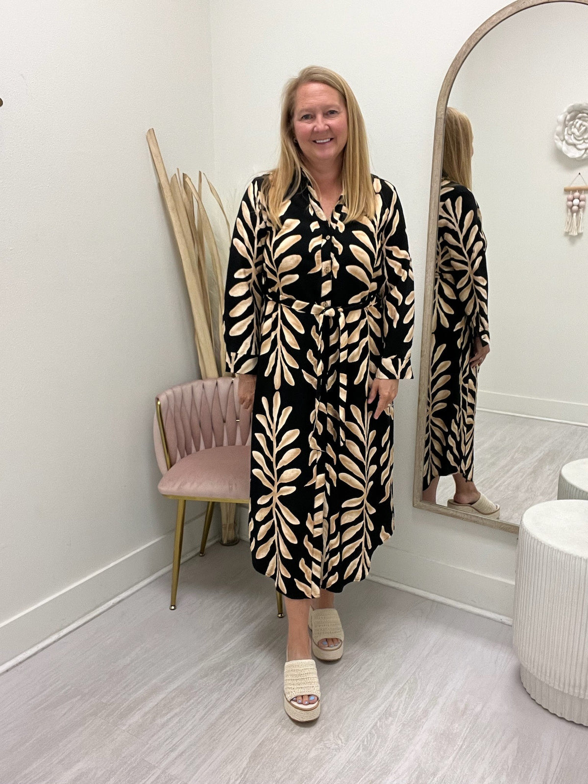 Thira's Palm Shirt Dresses