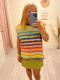 Rainbow Sleeveless Sweater