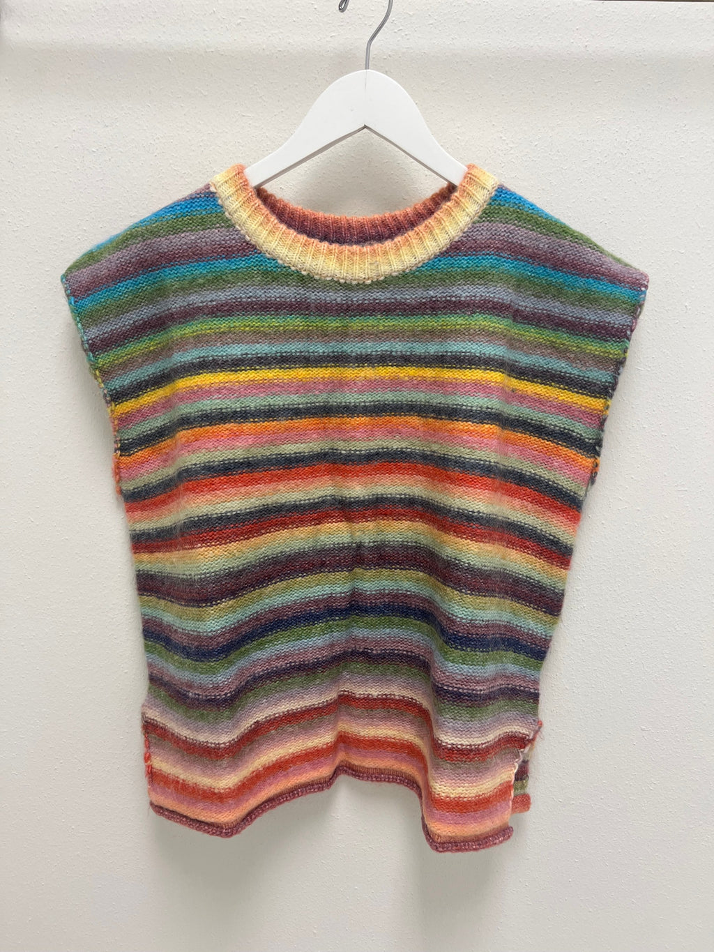 Rainbow Sleeveless Sweater