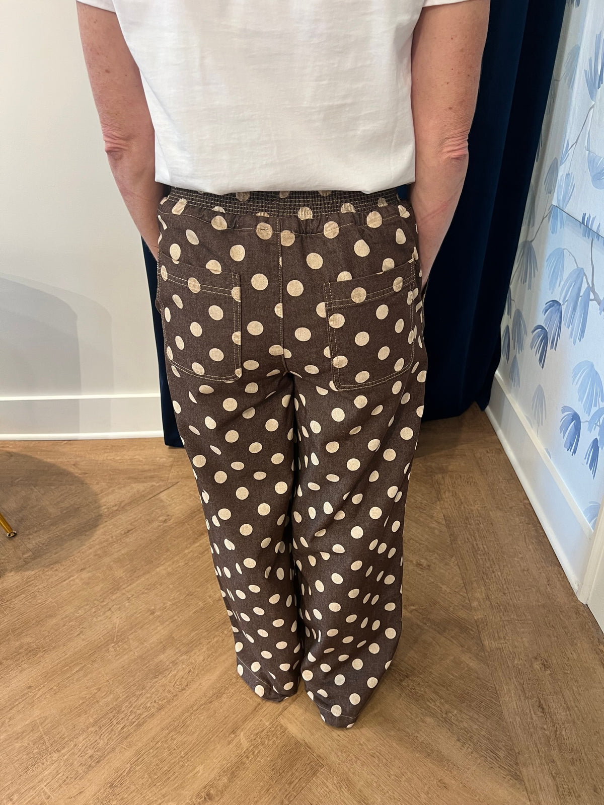 Cocoa Dot Wide Leg Pants