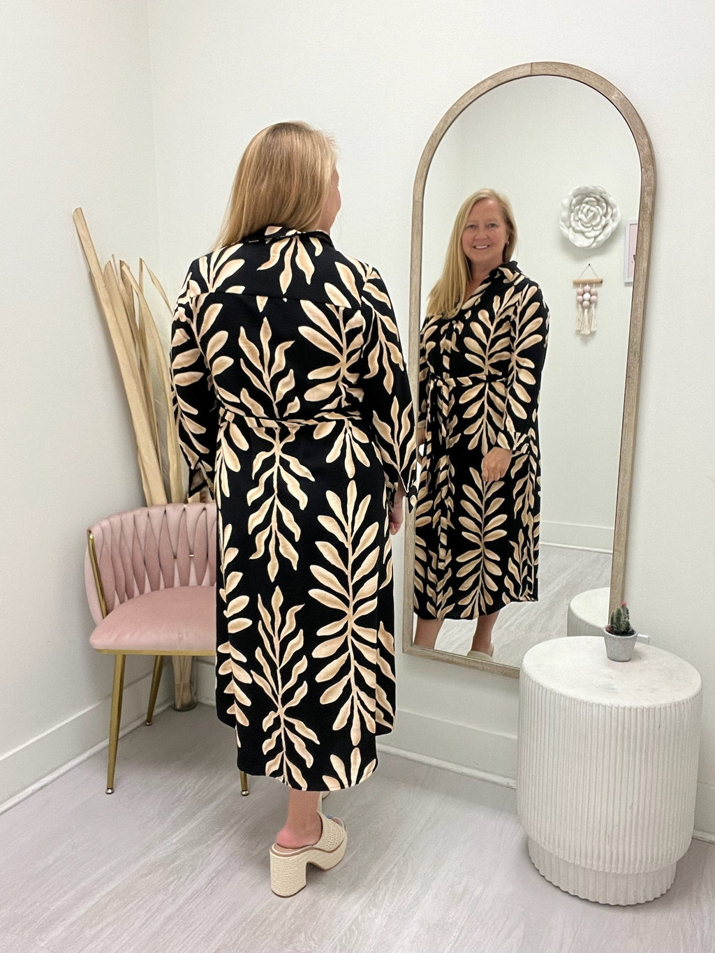 Thira's Palm Shirt Dresses