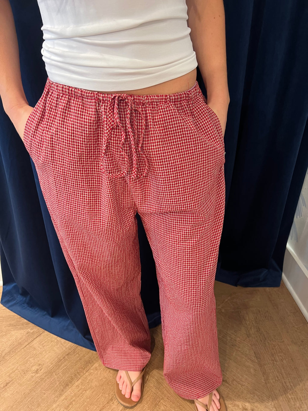 Red Plaid Pants