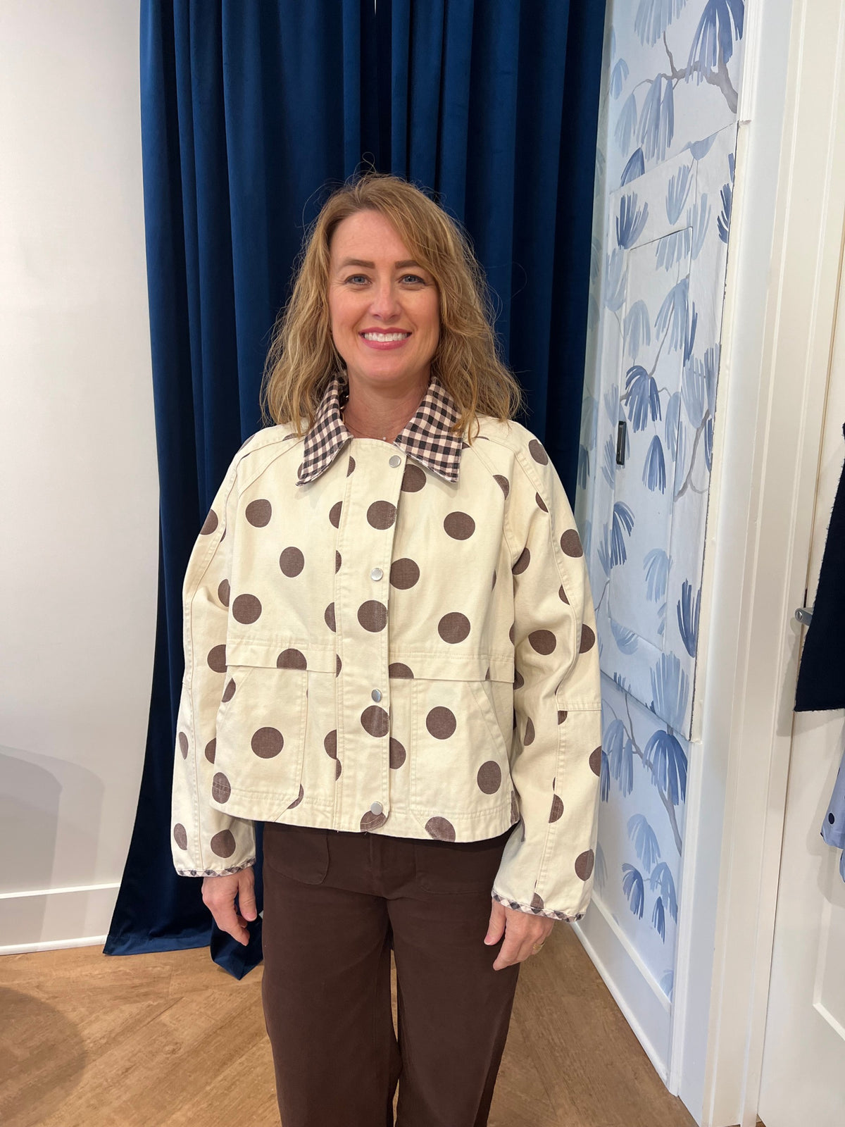 Polka Dot Fall Jacket