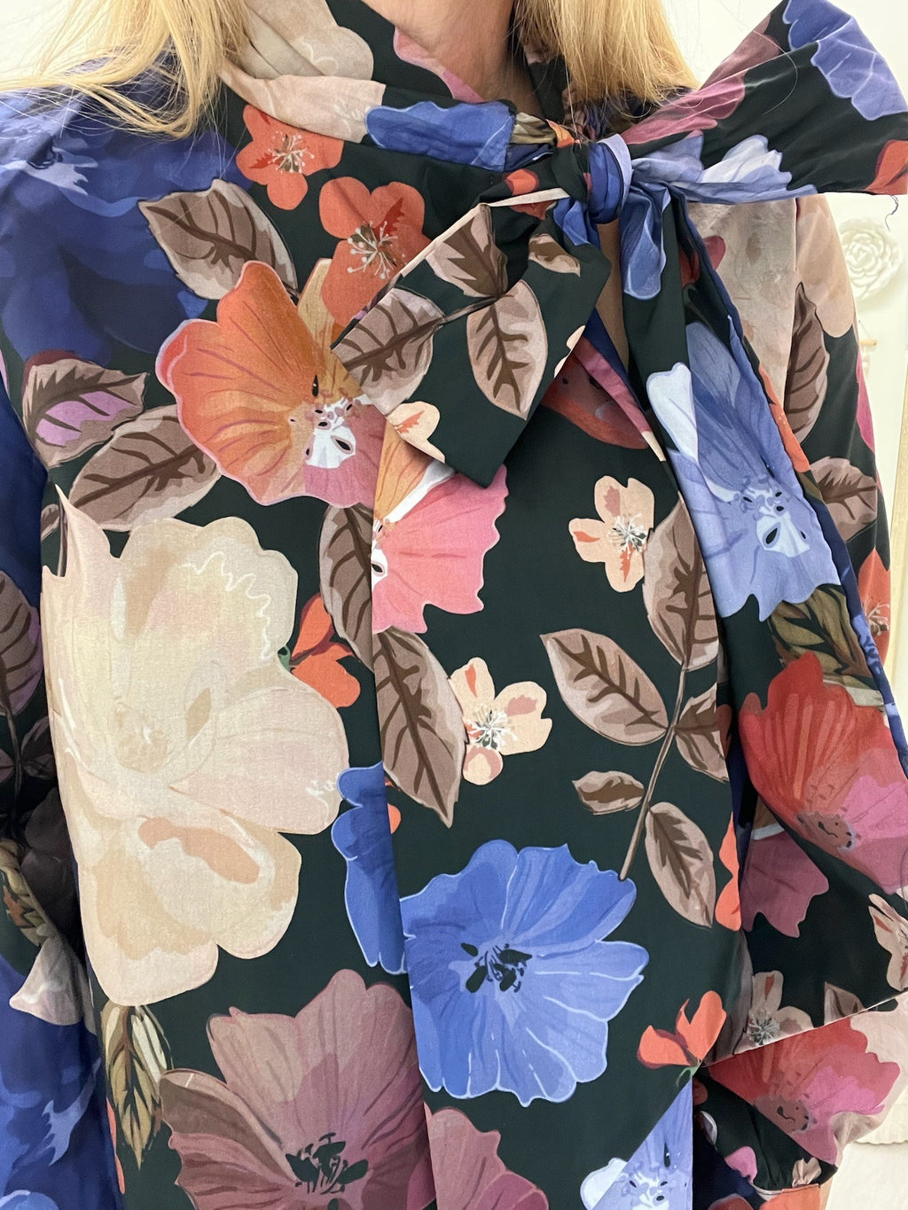 Night Blossom Long Sleeve Mini