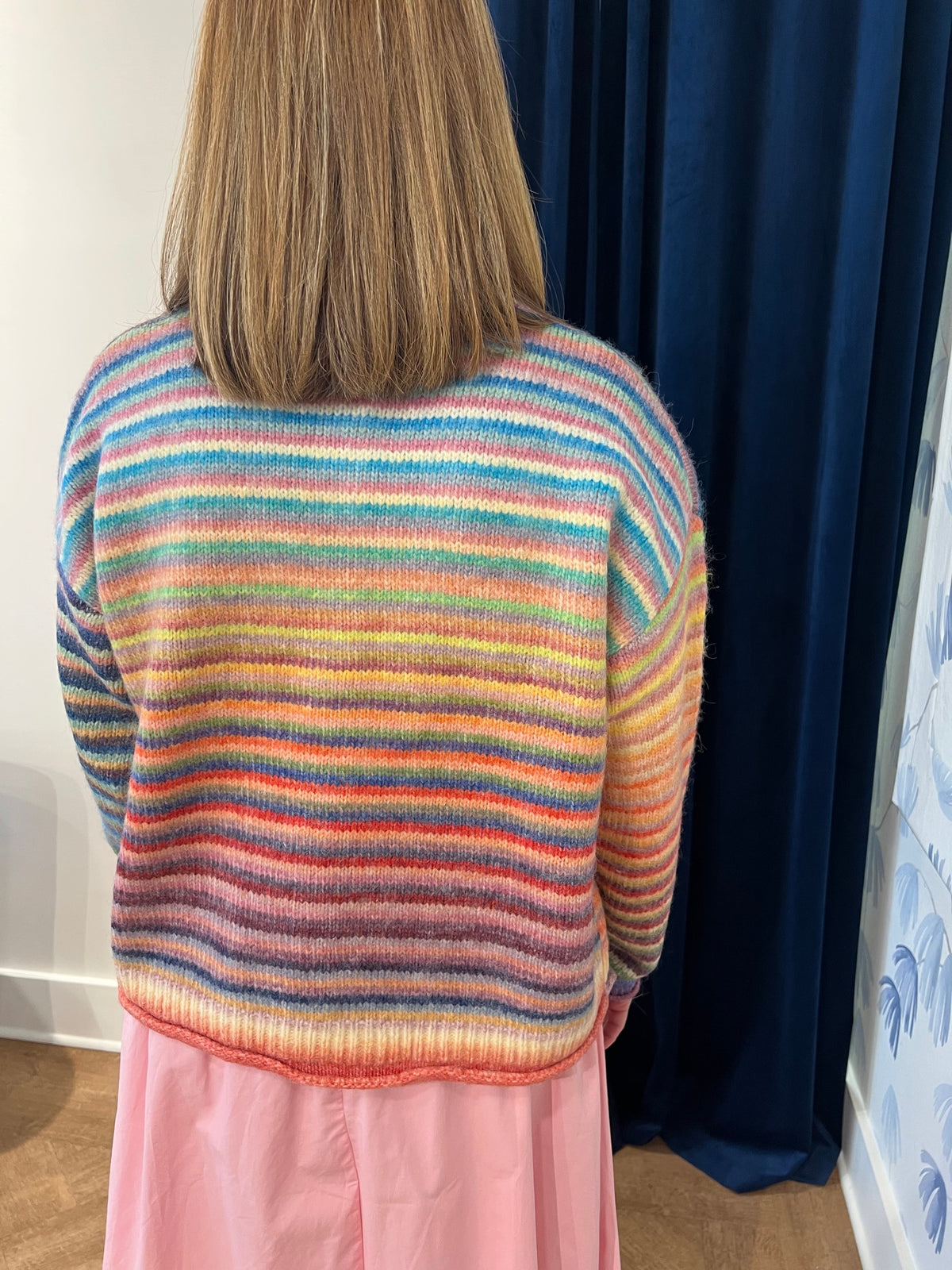 Autumn Haze Striped Cardigan
