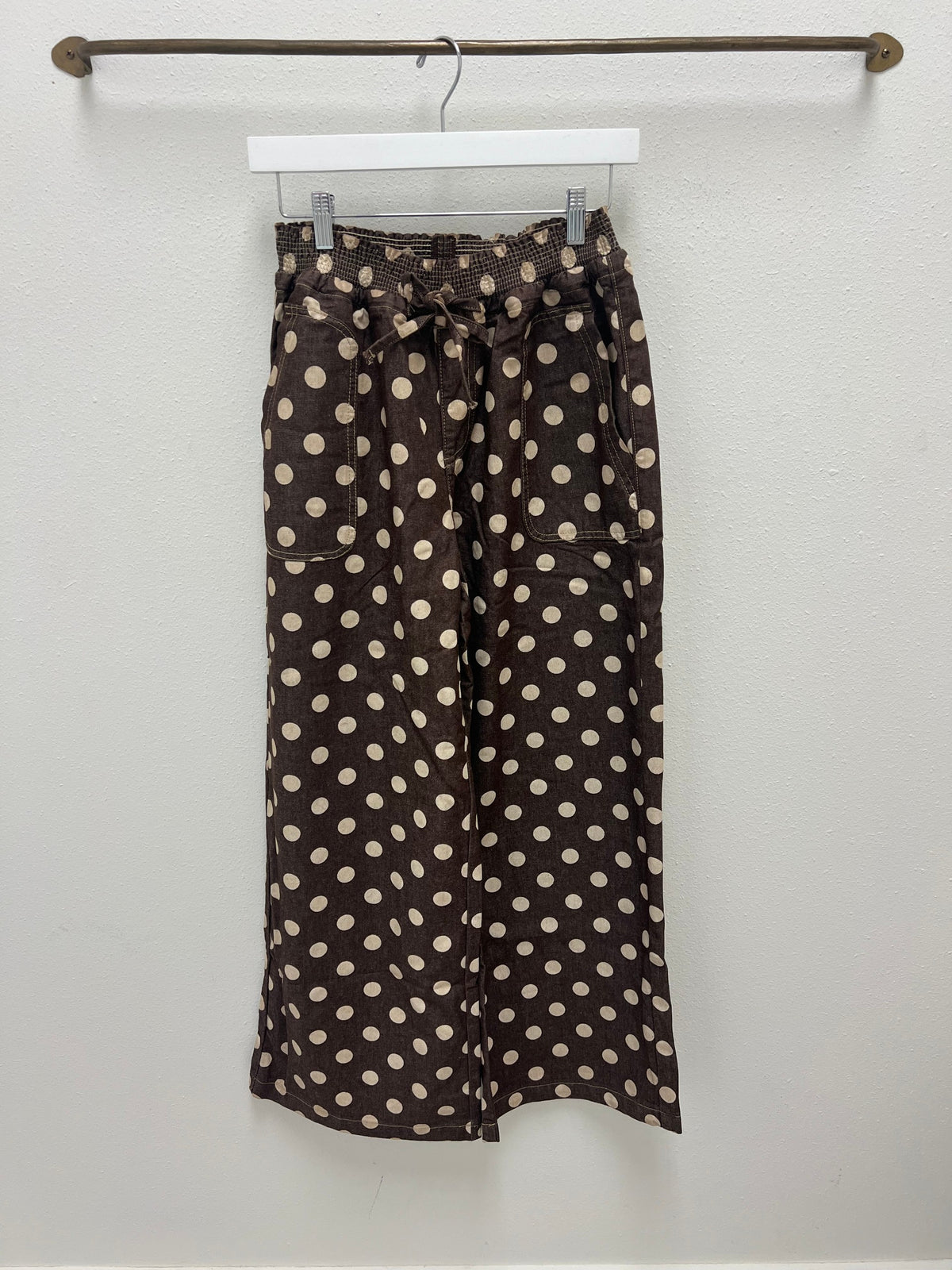 Cocoa Dot Wide Leg Pants