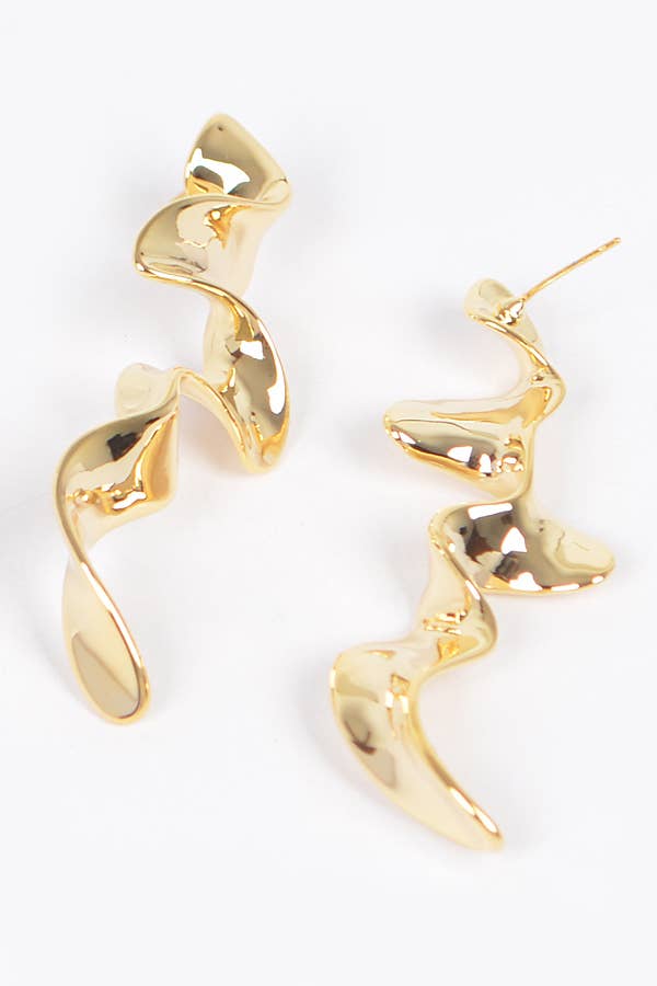 Metal Gold Plated Earring